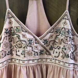 HOLLISTER blush sequined tank
